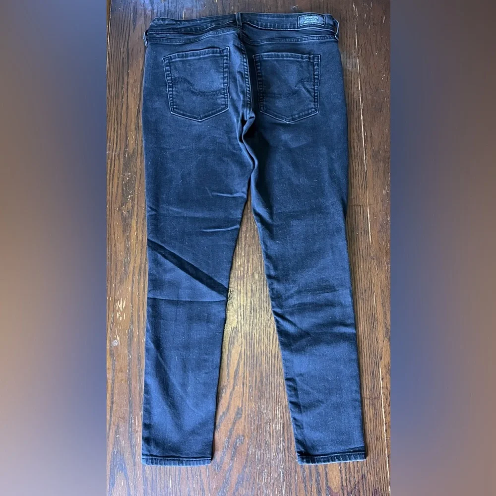 Signature Levi Strauss Black Vintage Wash Skinny Jeans Sz 12 31x32